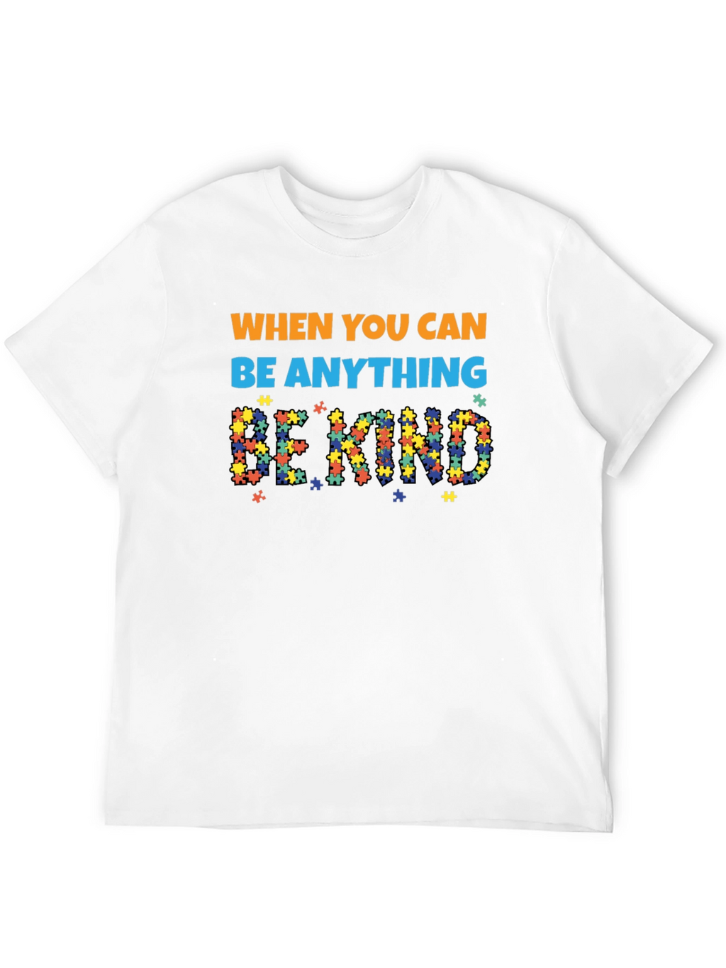 Autism Awareness Puzzle Piece Be Kind T-Shirt