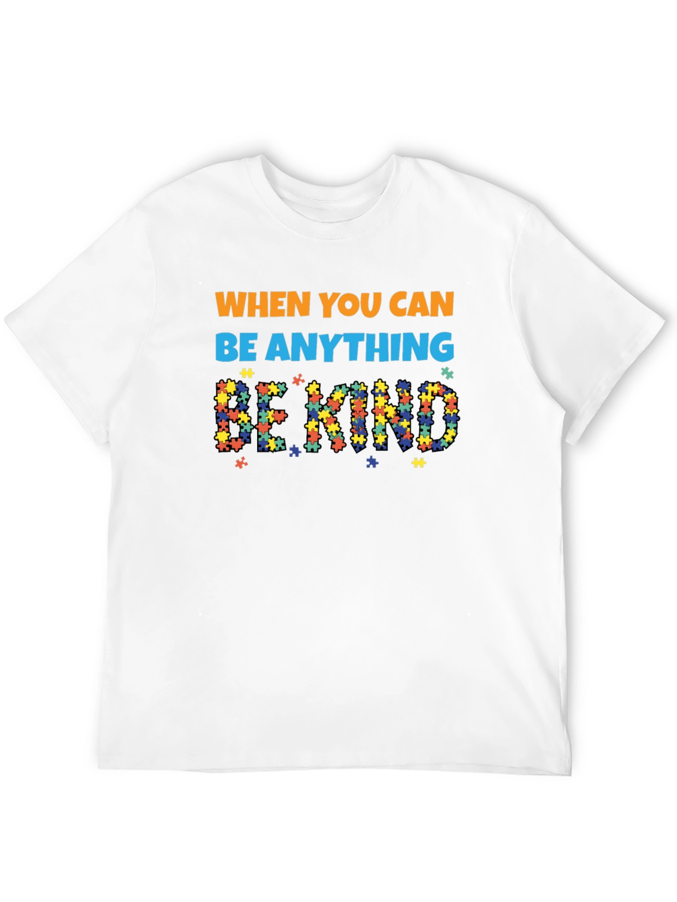 Autism Awareness Puzzle Piece Be Kind T-Shirt