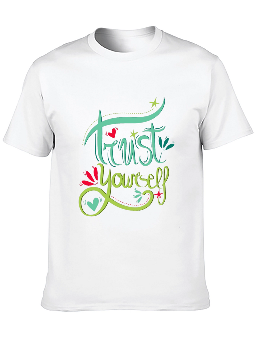 Trust Yourself Graphic Tee - Motivational Black T-Shirt