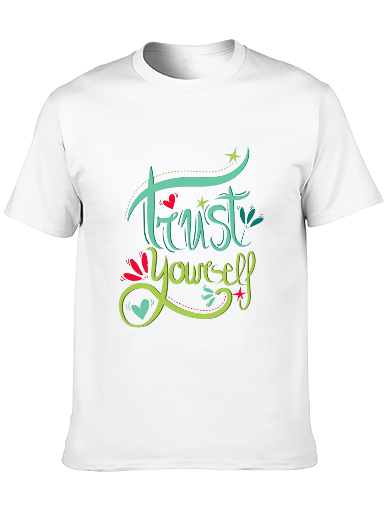 Trust Yourself Graphic Tee - Motivational Black T-Shirt