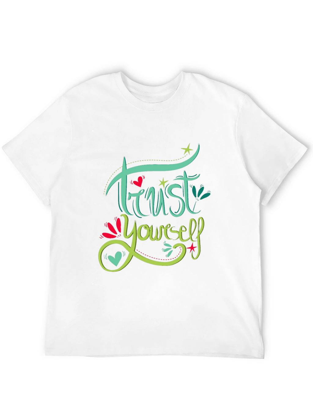Trust Yourself Graphic Tee - Motivational Black T-Shirt