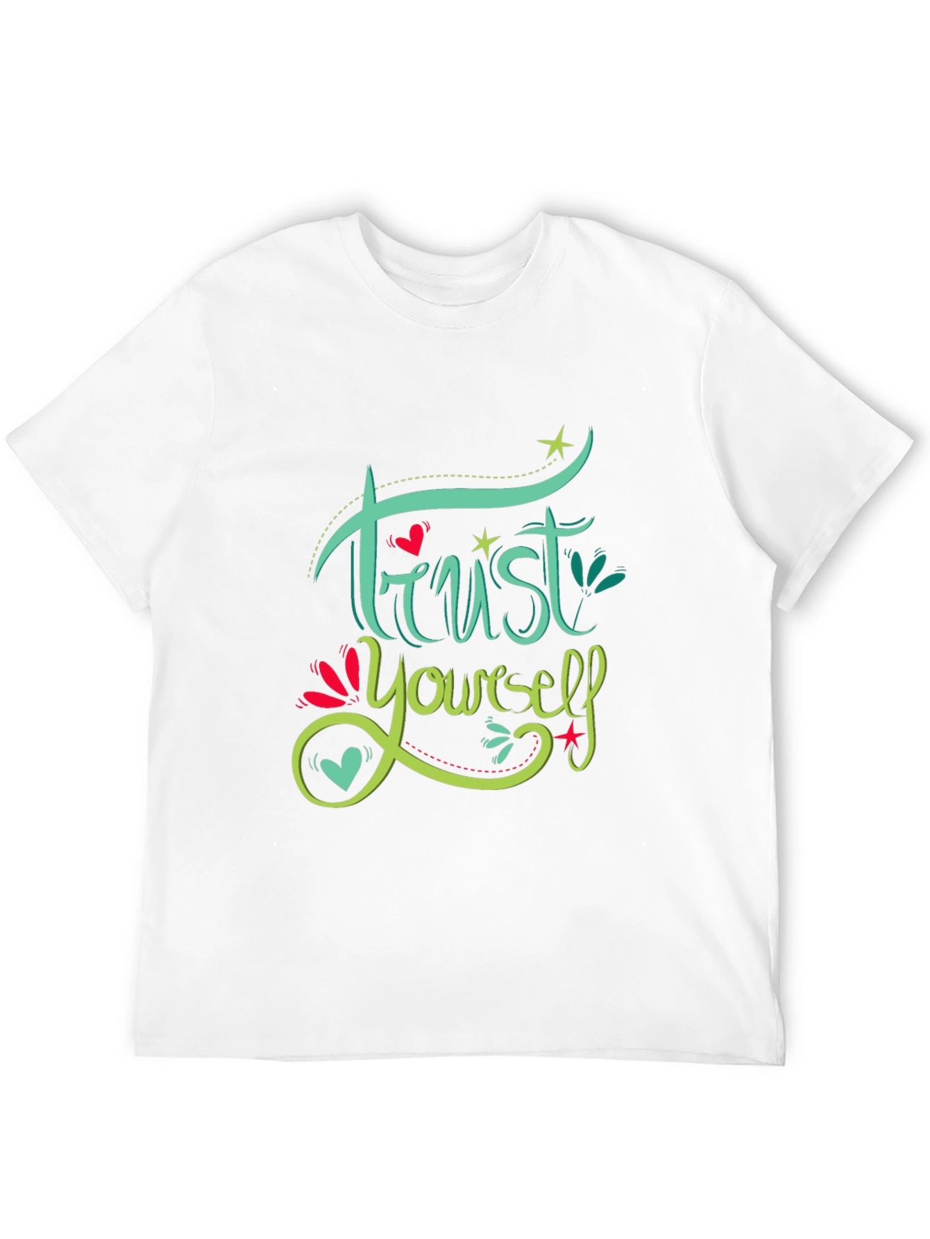 Trust Yourself Graphic Tee - Motivational Black T-Shirt