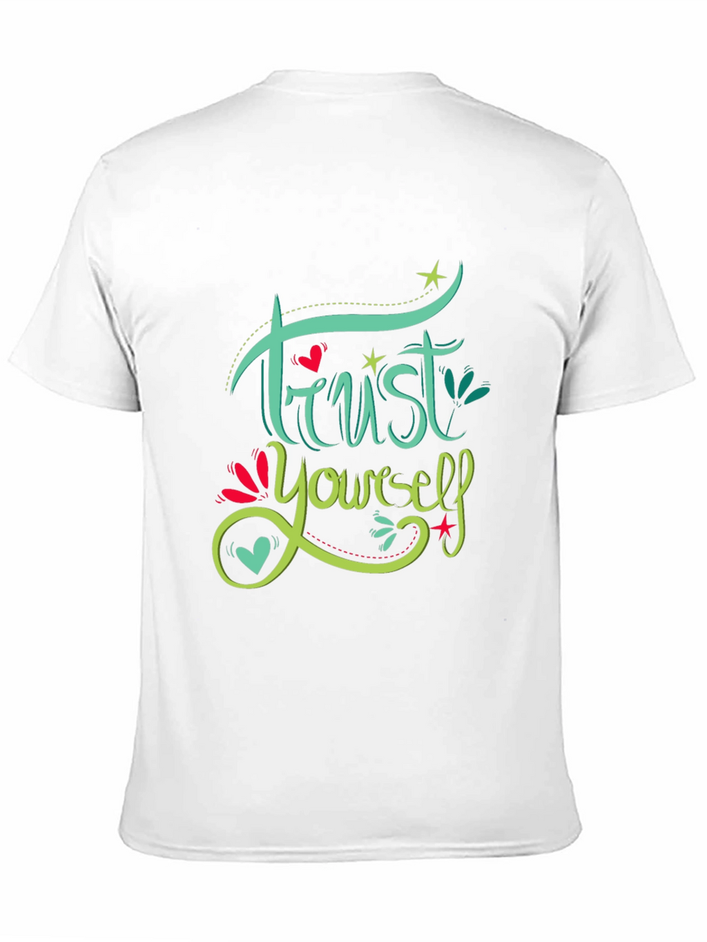 Trust Yourself Graphic Tee - Motivational Black T-Shirt