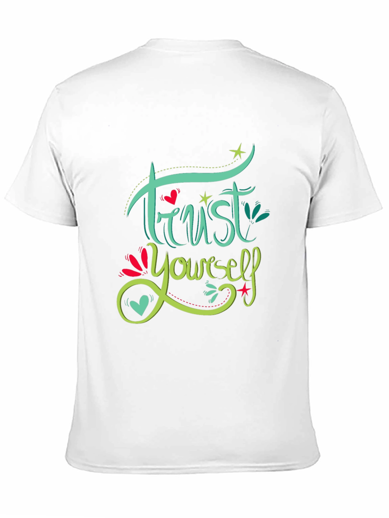 Trust Yourself Graphic Tee - Motivational Black T-Shirt