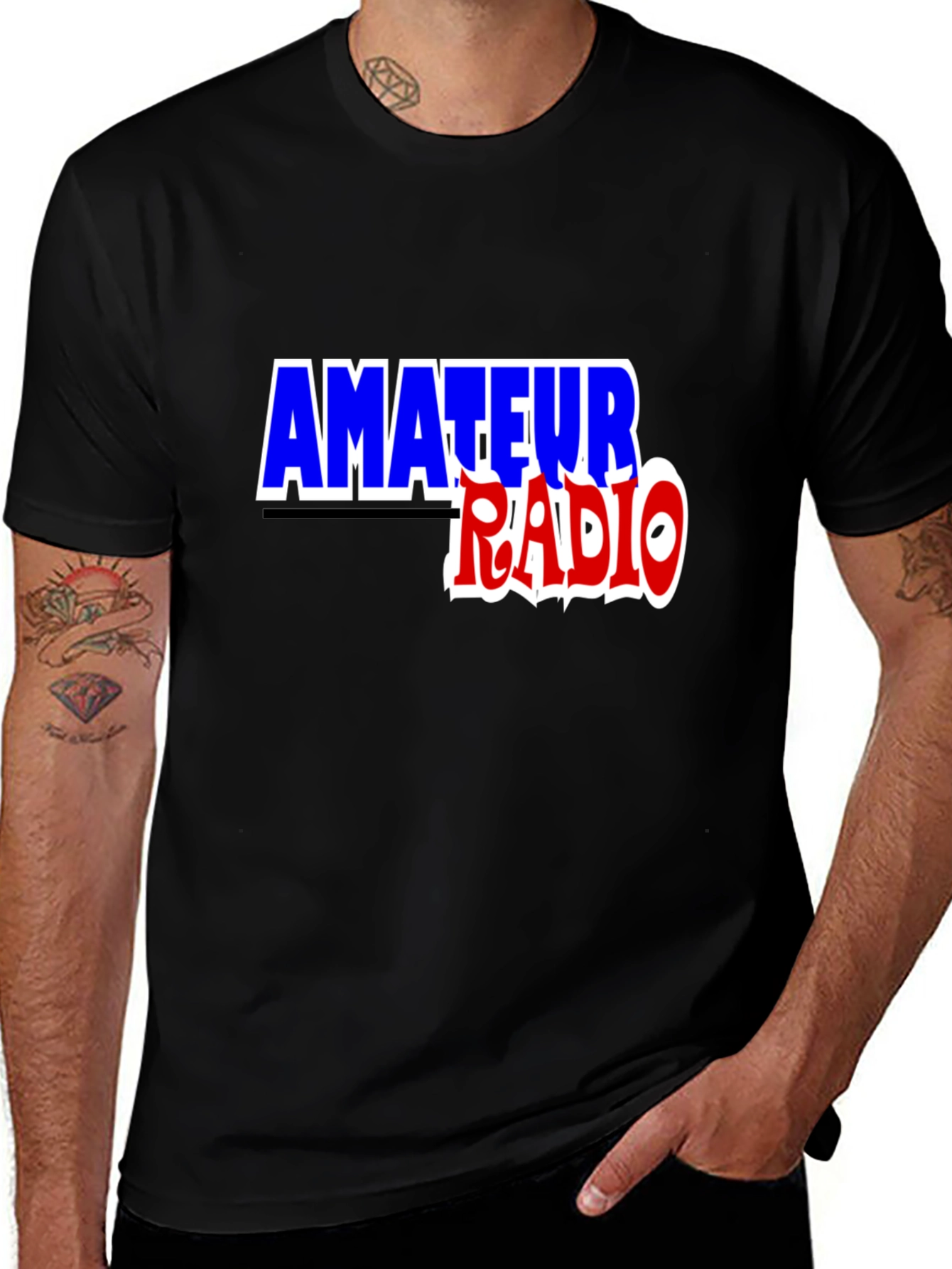 Amateur Radio T-Shirt - Black Ham Radio Tee