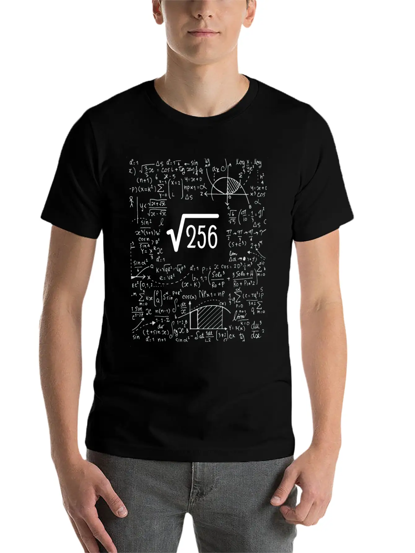 16th Birthday Square Root Of 256: 16 Years Old Basic Graphic T-Shirt – Daily Comfort In Soft Cotton