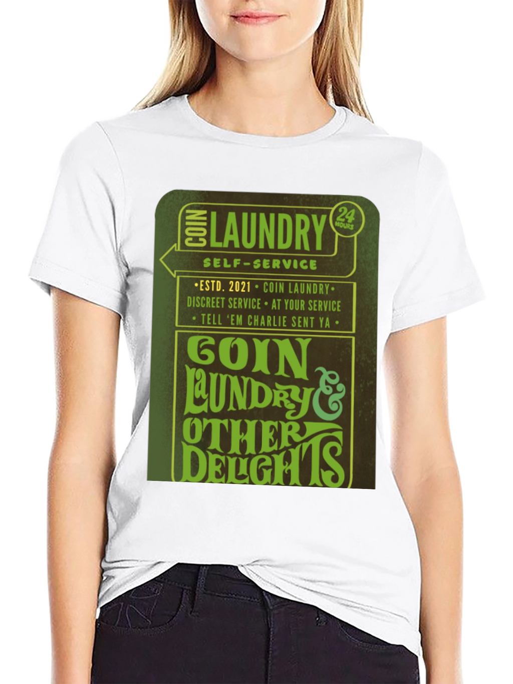 Goin Laundry T-Shirt - 24 Hour Service Novelty Tee