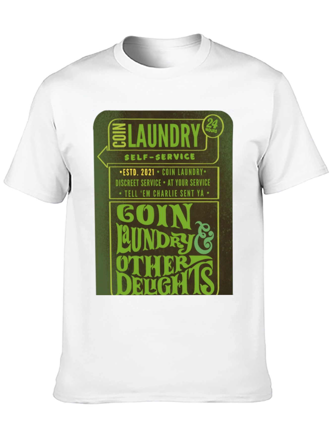 Goin Laundry T-Shirt - 24 Hour Service Novelty Tee
