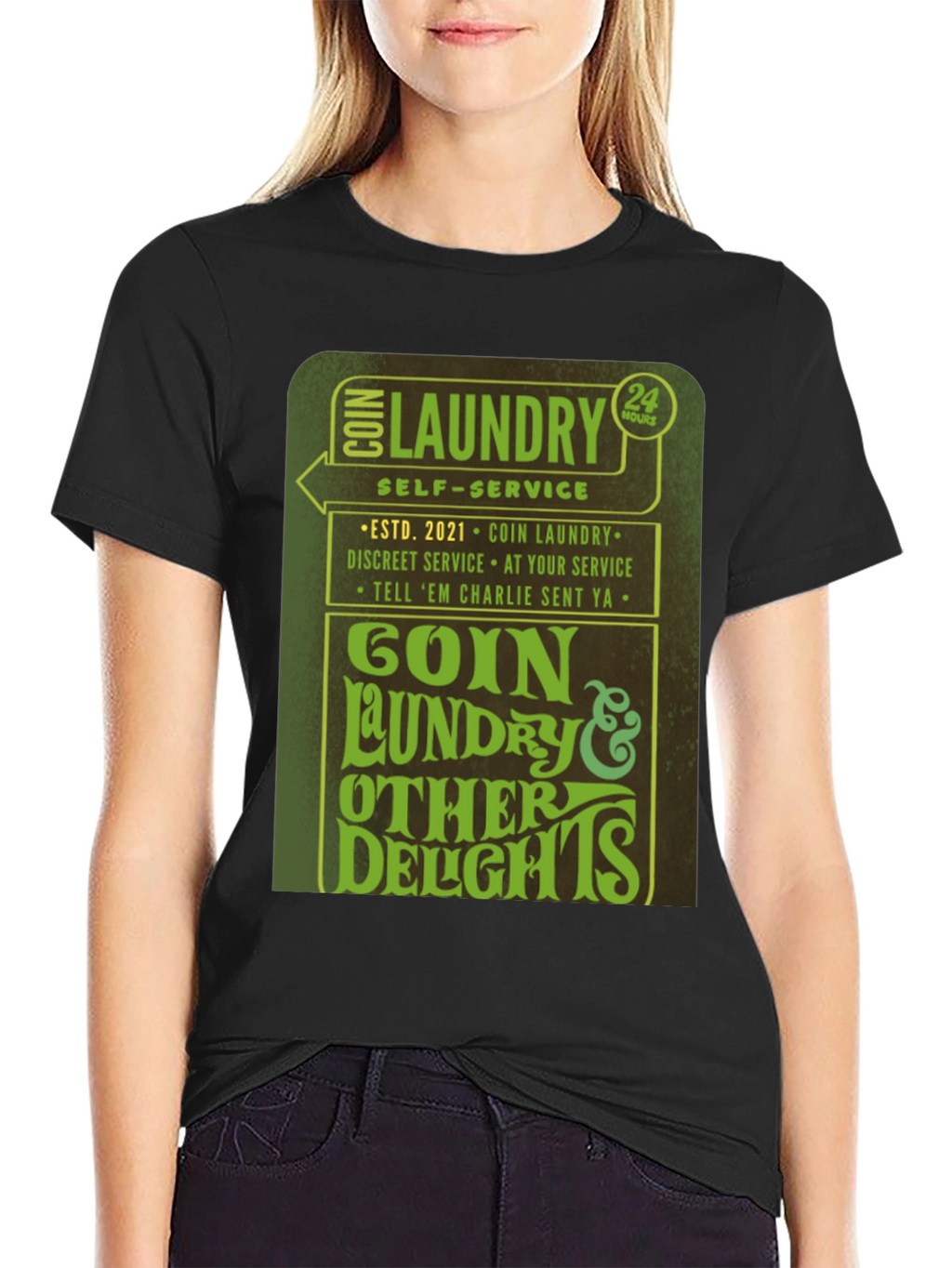 Goin Laundry T-Shirt - 24 Hour Service Novelty Tee