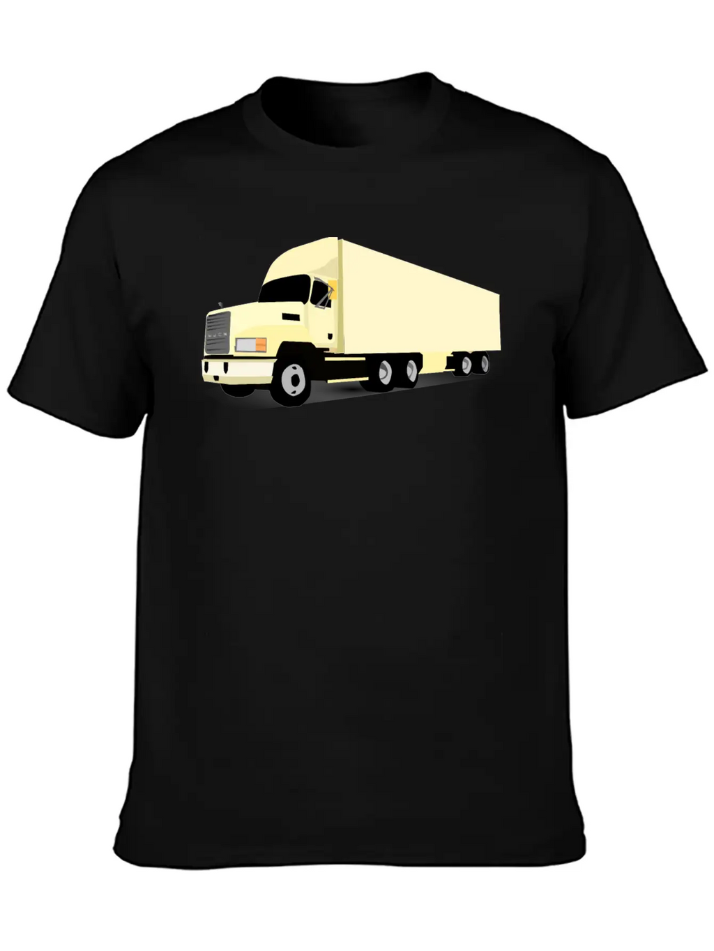 18 Wheeler Truck Breathable Soft Cotton T-Shirt – Timeless Casual Look