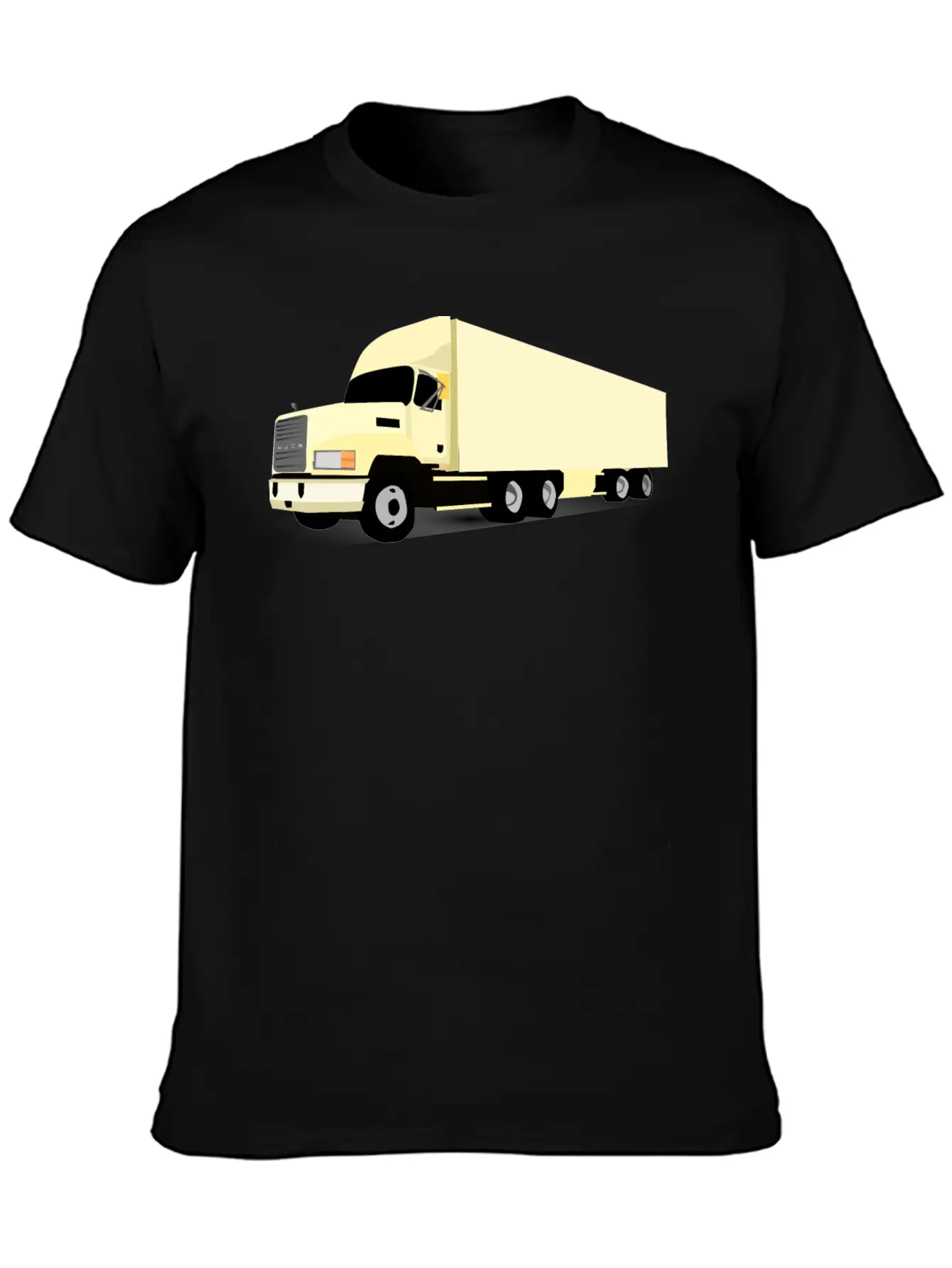 18 Wheeler Truck Breathable Soft Cotton T-Shirt – Timeless Casual Look