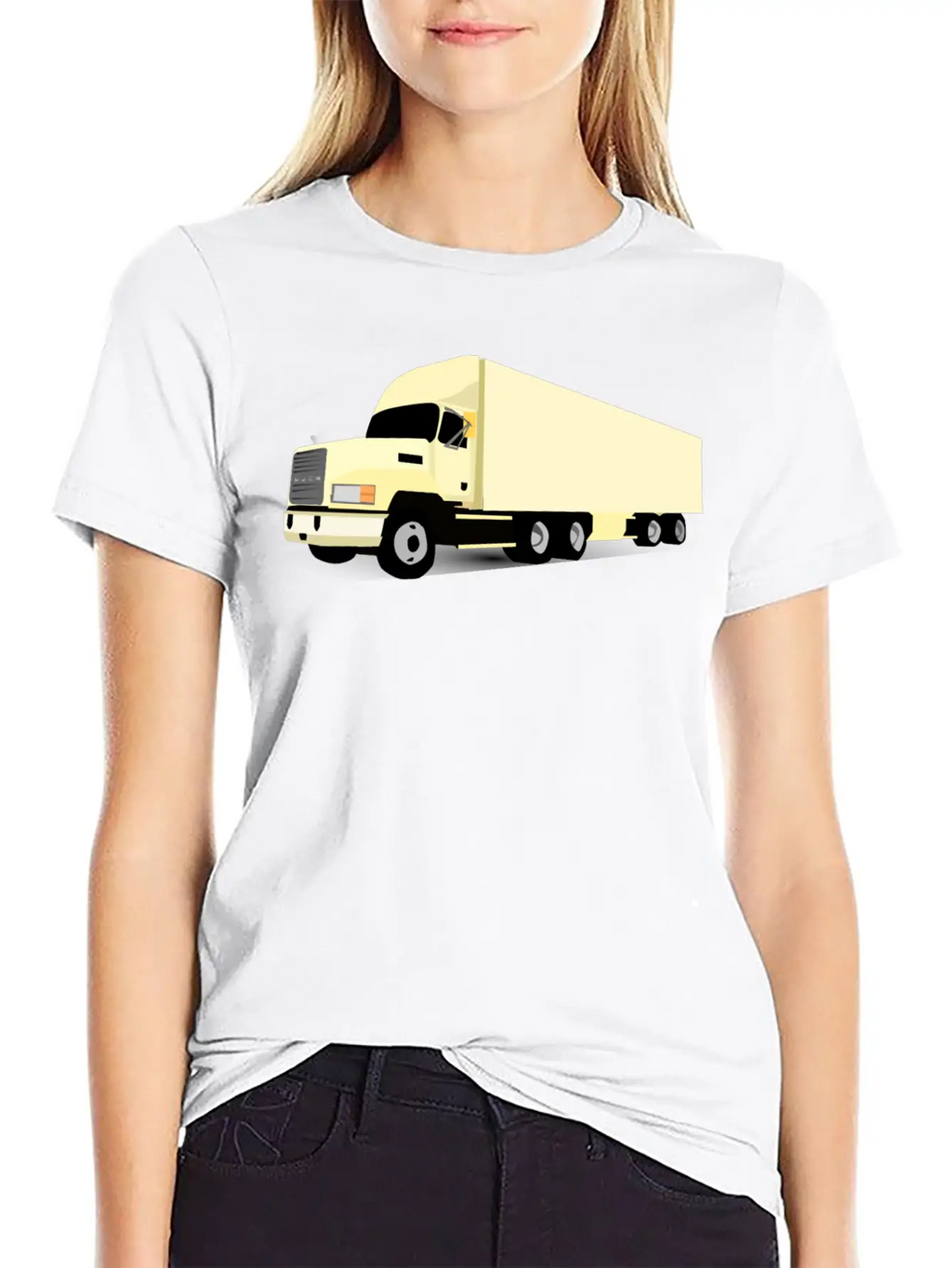18 Wheeler Truck Breathable Soft Cotton T-Shirt – Timeless Casual Look