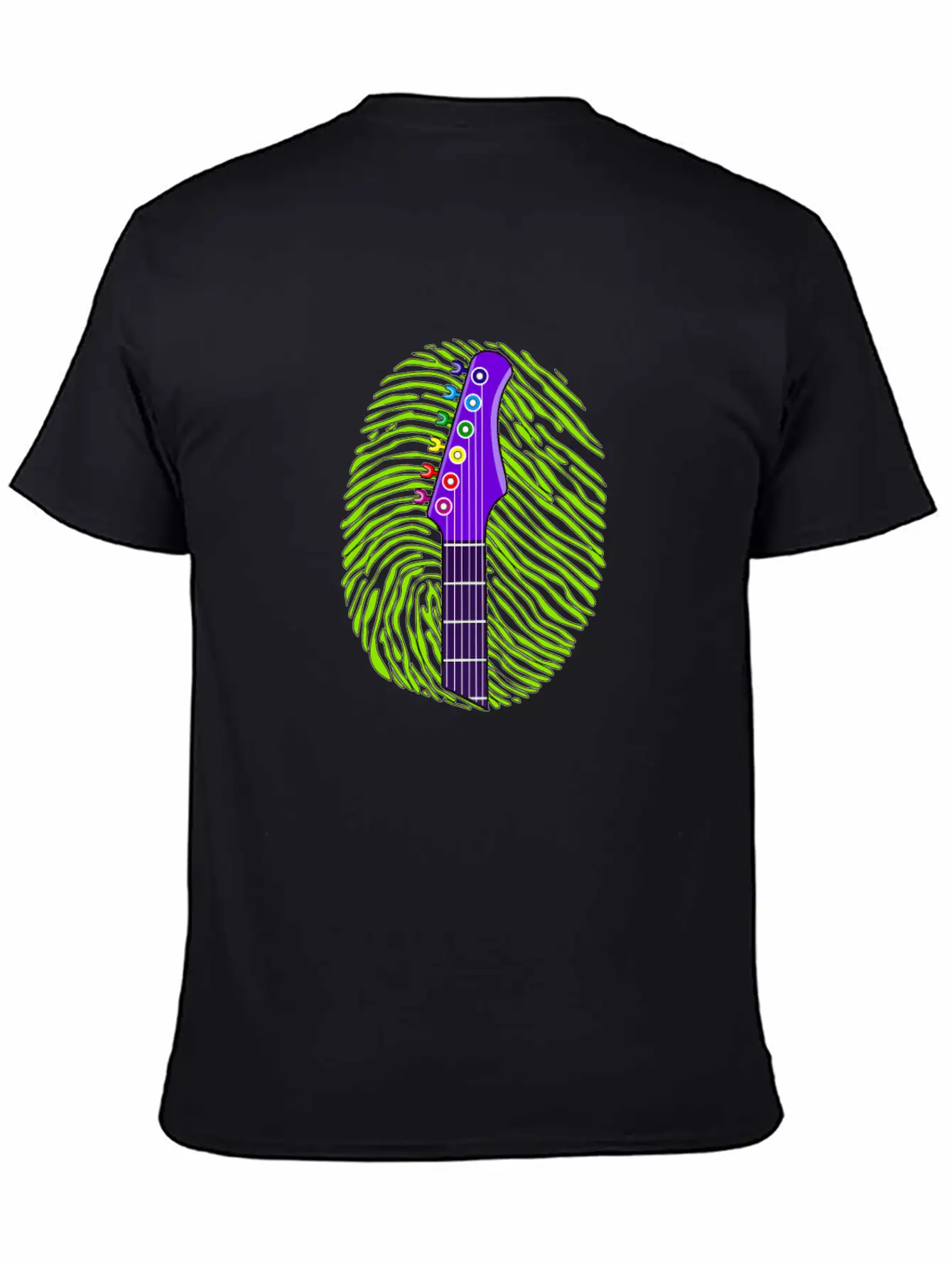 187 Guitar Fingerprint Essential Cotton Tee For Daily Outfits – Unisex Style