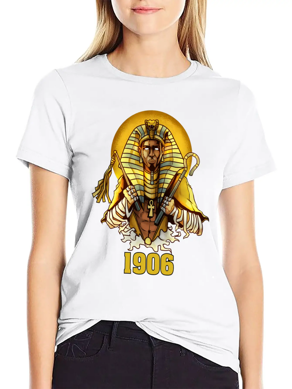 1906 Sphinx Alpha Ace Fraternity Pharoah Essential Cotton Tee For Daily Outfits – Unisex Style