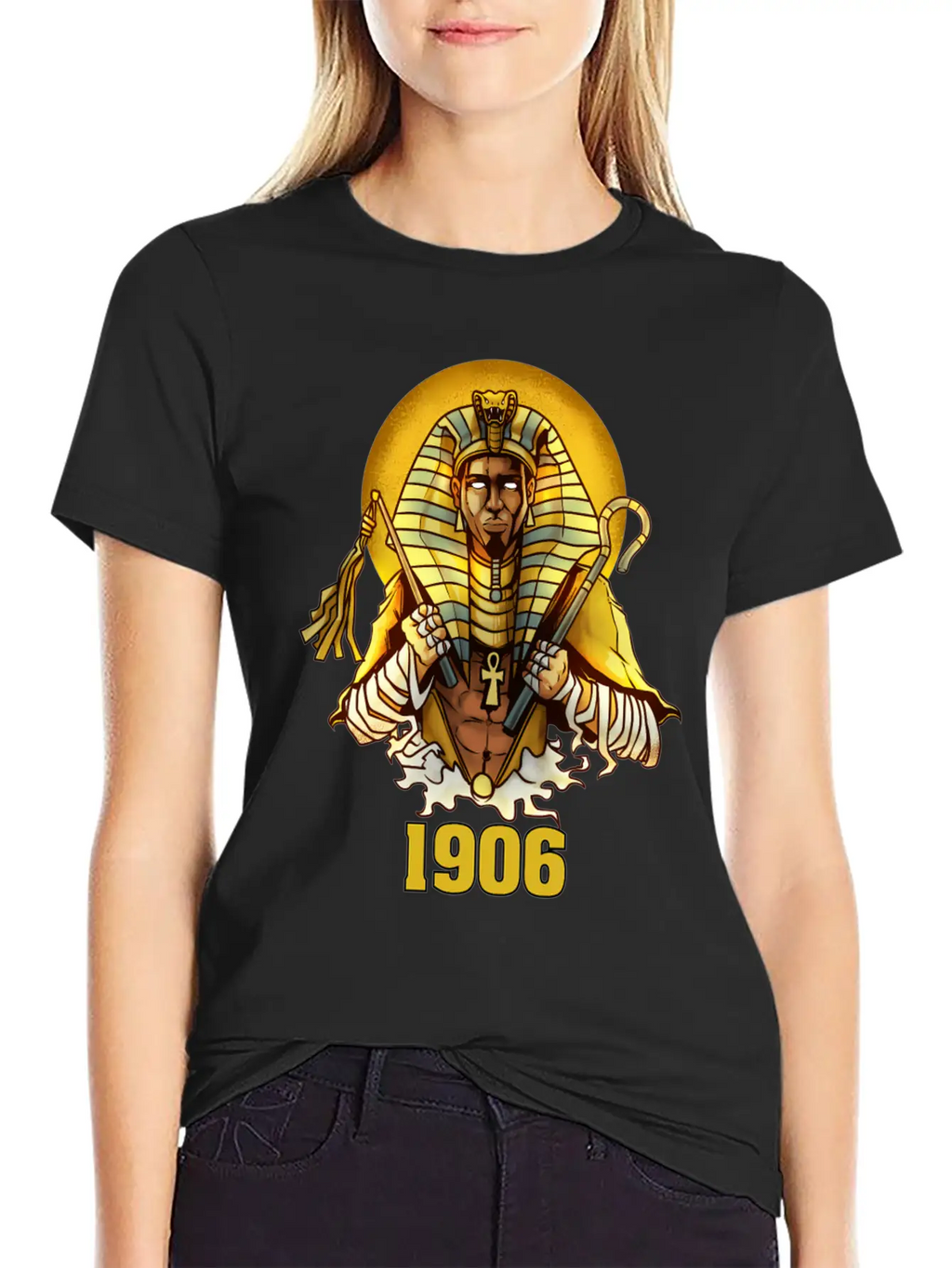 1906 Sphinx Alpha Ace Fraternity Pharoah Essential Cotton Tee For Daily Outfits – Unisex Style