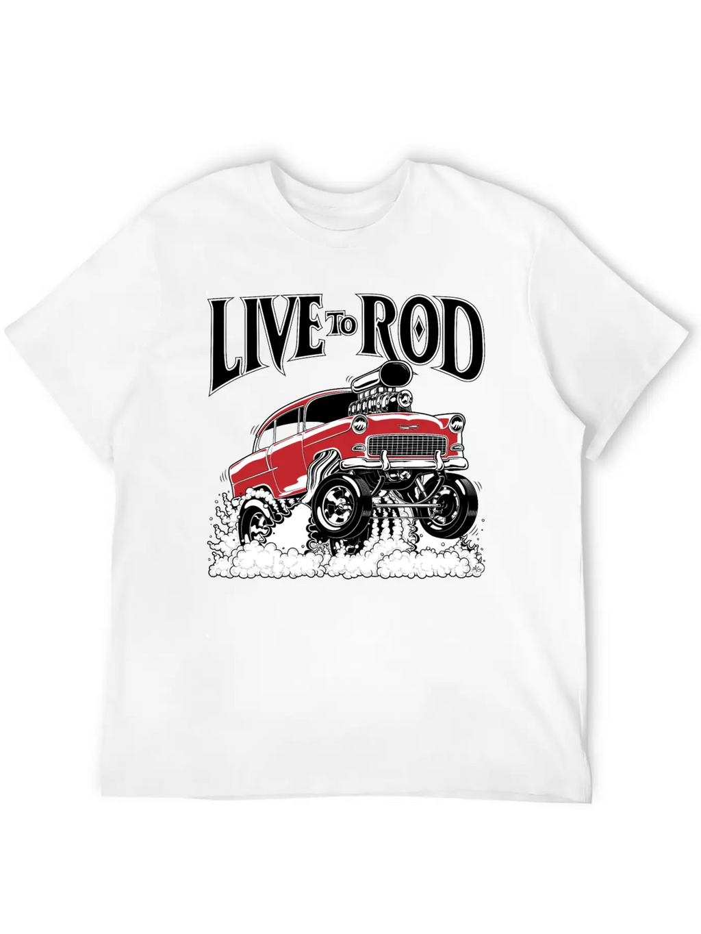 1955 Gasser Hot Rod1B Classic Cotton Tee – Unisex Comfort For Any Season