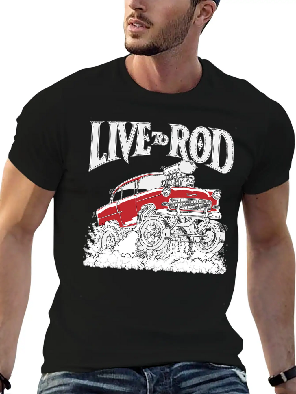 1955 Gasser Hot Rod1B Classic Cotton Tee – Unisex Comfort For Any Season