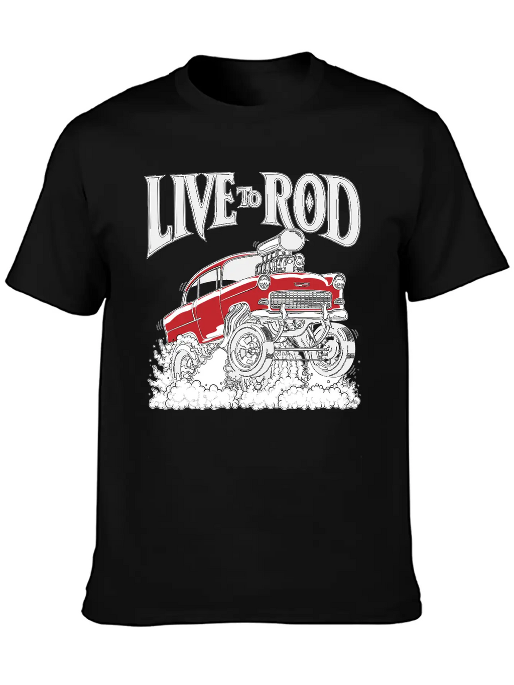 1955 Gasser Hot Rod1B Classic Cotton Tee – Unisex Comfort For Any Season