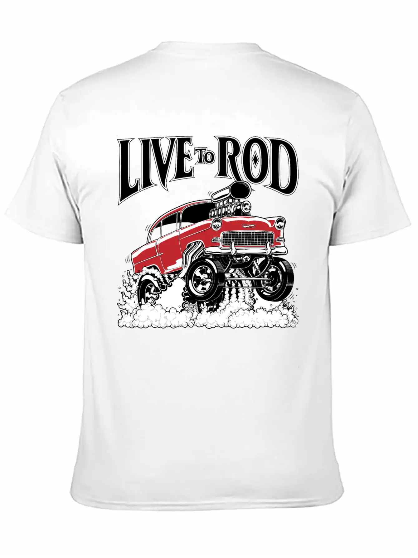 1955 Gasser Hot Rod1B Classic Cotton Tee – Unisex Comfort For Any Season