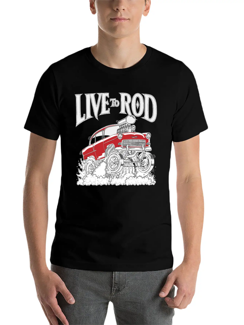 1955 Gasser Hot Rod1B Classic Cotton Tee – Unisex Comfort For Any Season
