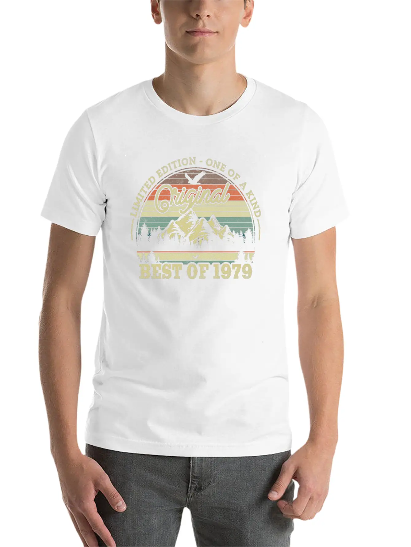 1979 Vintage Birthday Gift Relaxed Everyday Tee – Lightweight And Durable Cotton