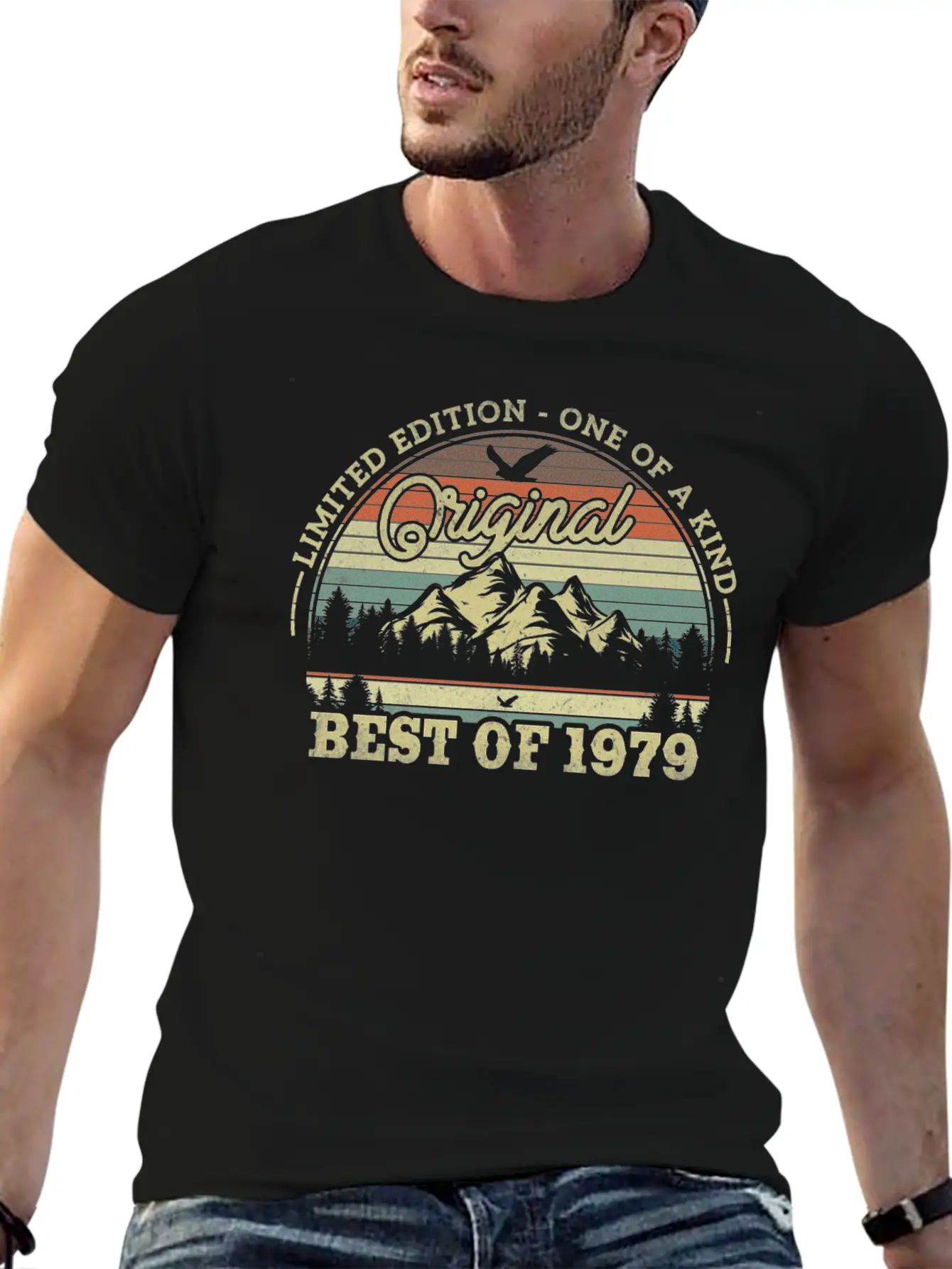 1979 Vintage Birthday Gift Relaxed Everyday Tee – Lightweight And Durable Cotton