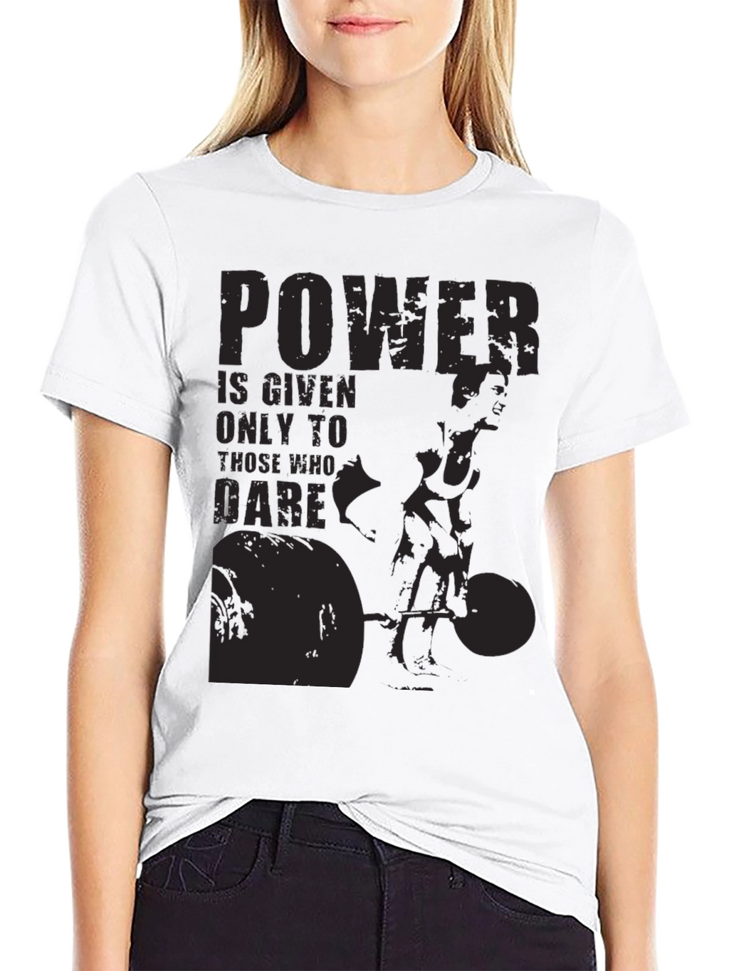 Powerlifting Graphic Print T-Shirt