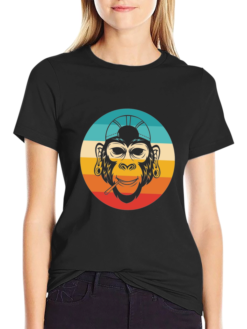 Retro Monkey T-Shirt - Cool Ape Design