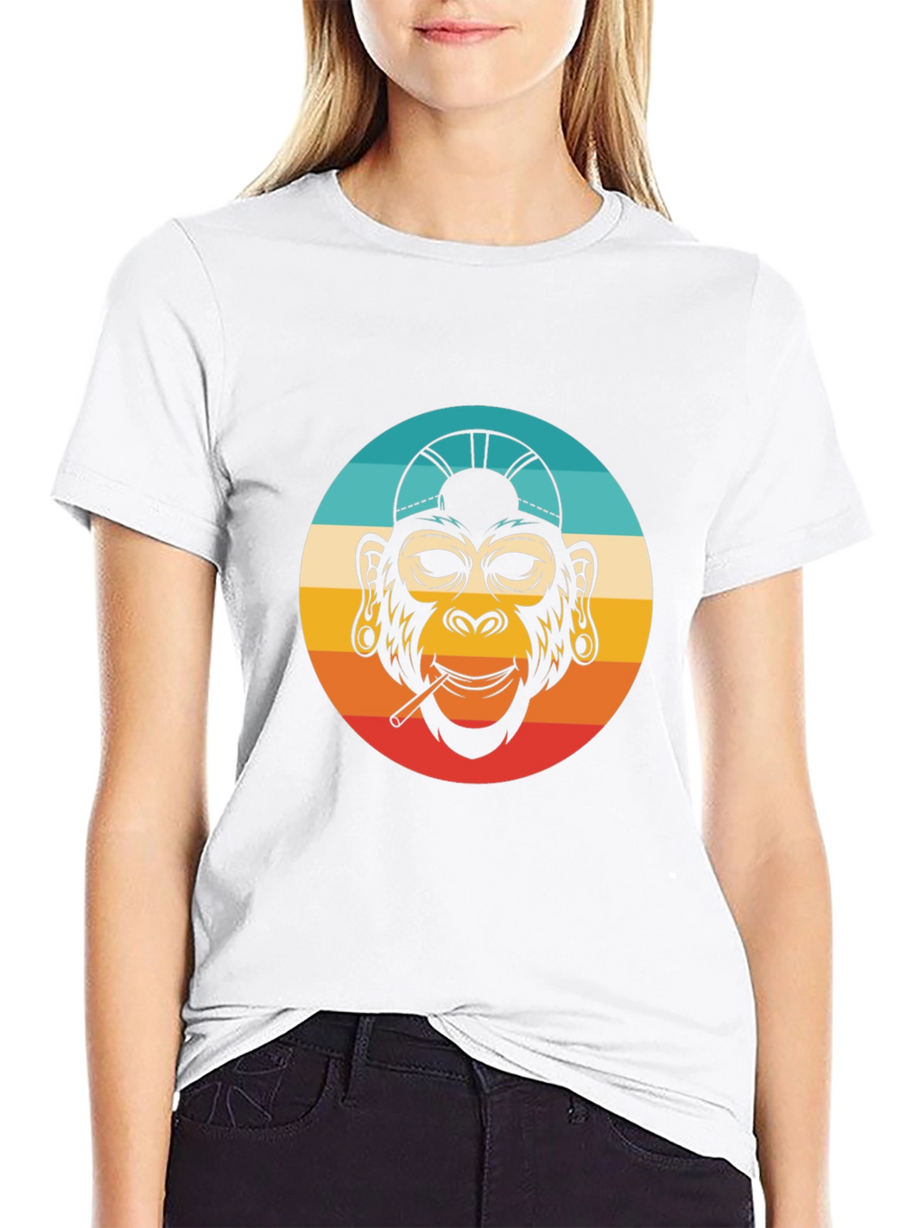 Retro Monkey T-Shirt - Cool Ape Design