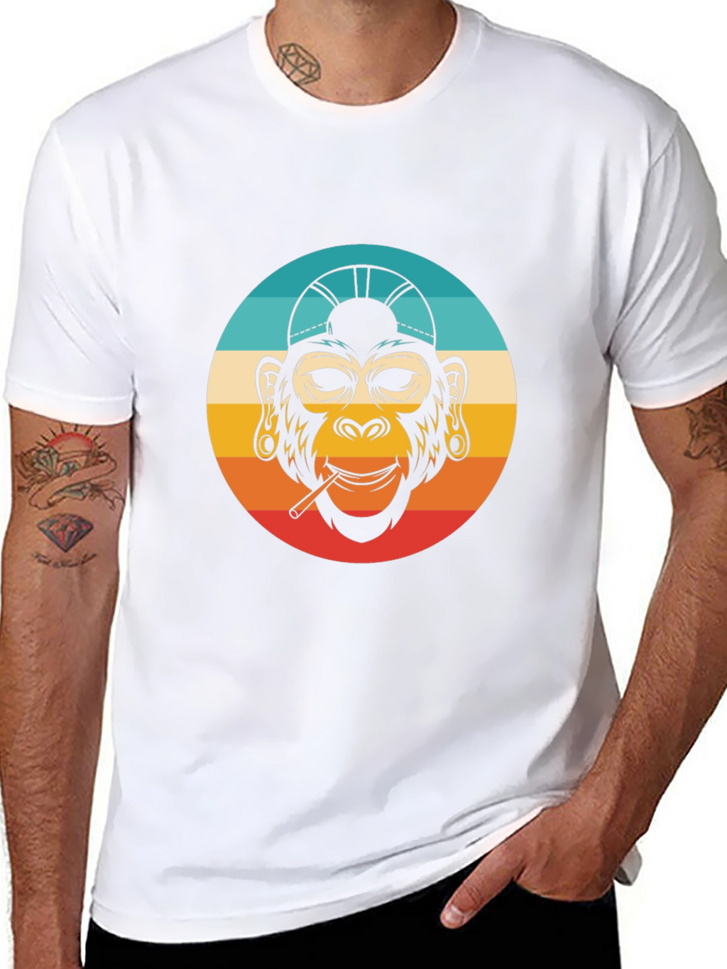 Retro Monkey T-Shirt - Cool Ape Design