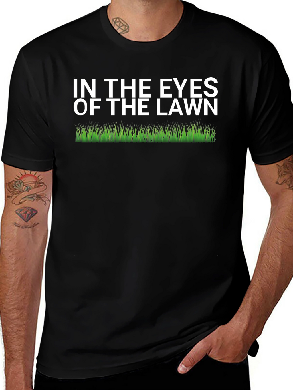 In The Eyes Of The Lawn Funny Graphic T-Shirt