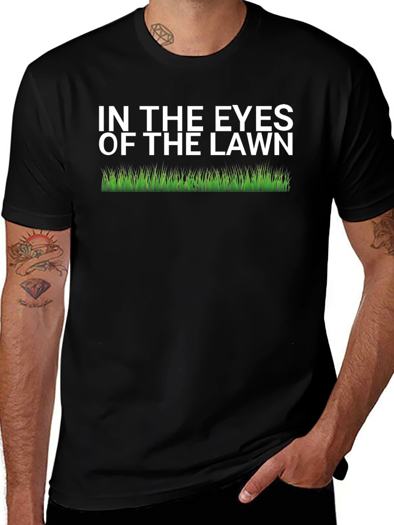 In The Eyes Of The Lawn Funny Graphic T-Shirt