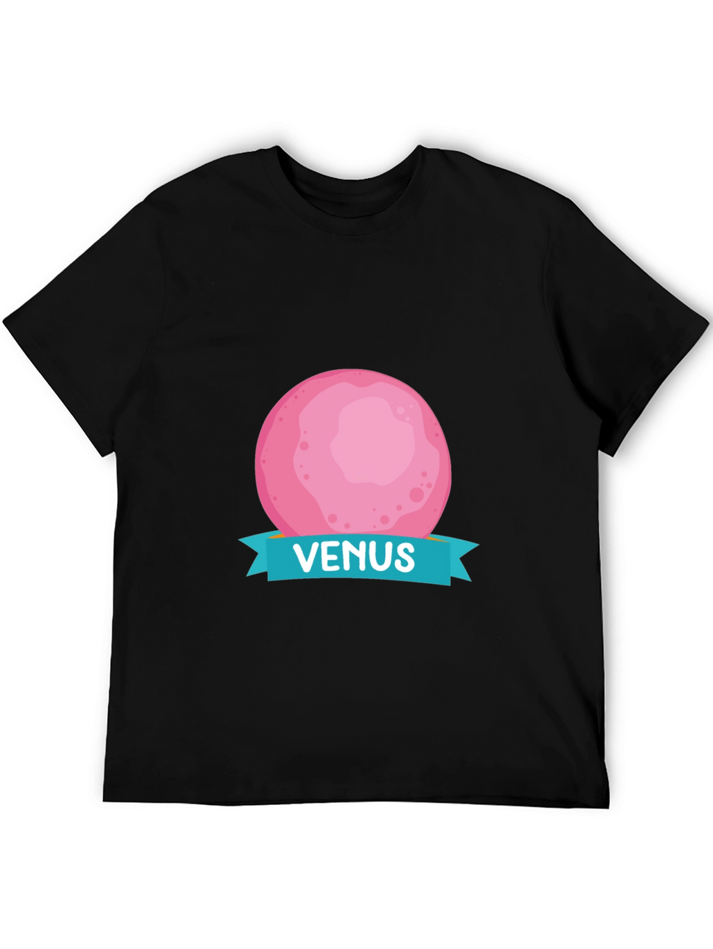 Venus Planet Graphic T-Shirt - Black Cotton Tee
