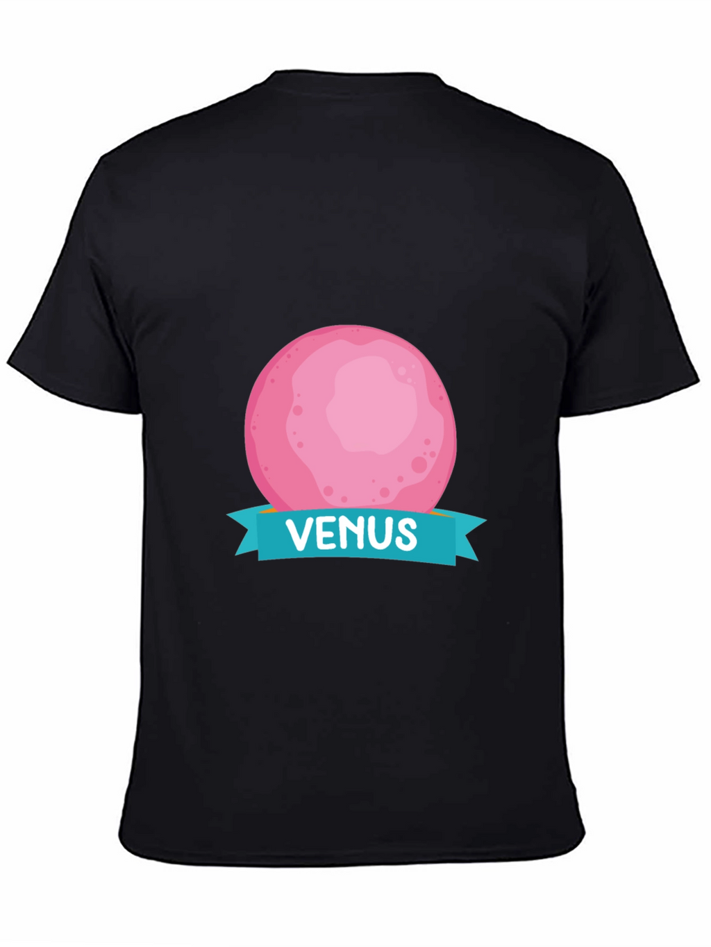 Venus Planet Graphic T-Shirt - Black Cotton Tee