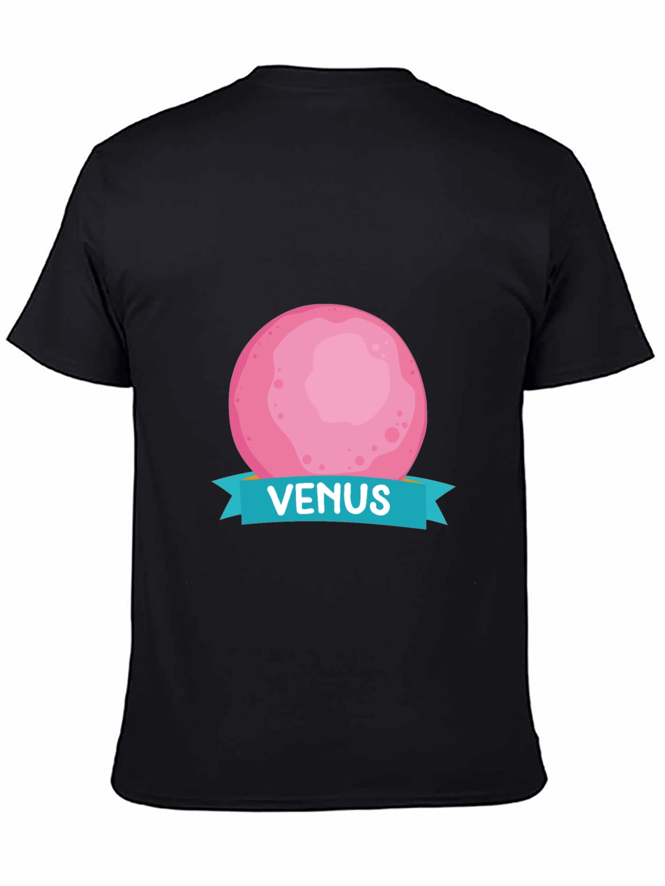 Venus Planet Graphic T-Shirt - Black Cotton Tee