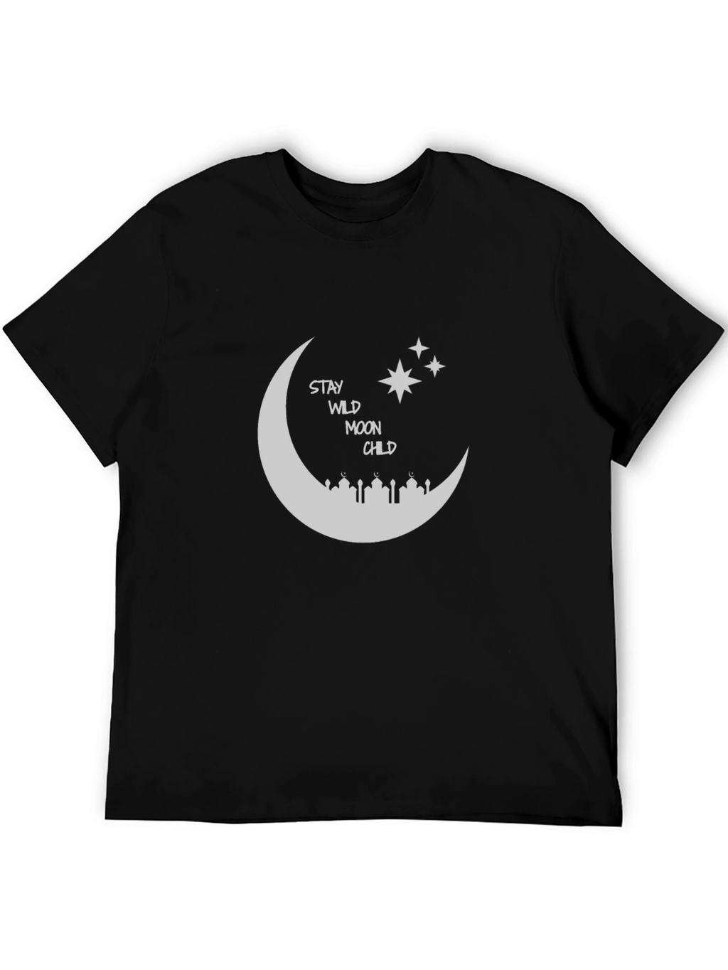 Stay Wild Moon Child Black T-Shirt