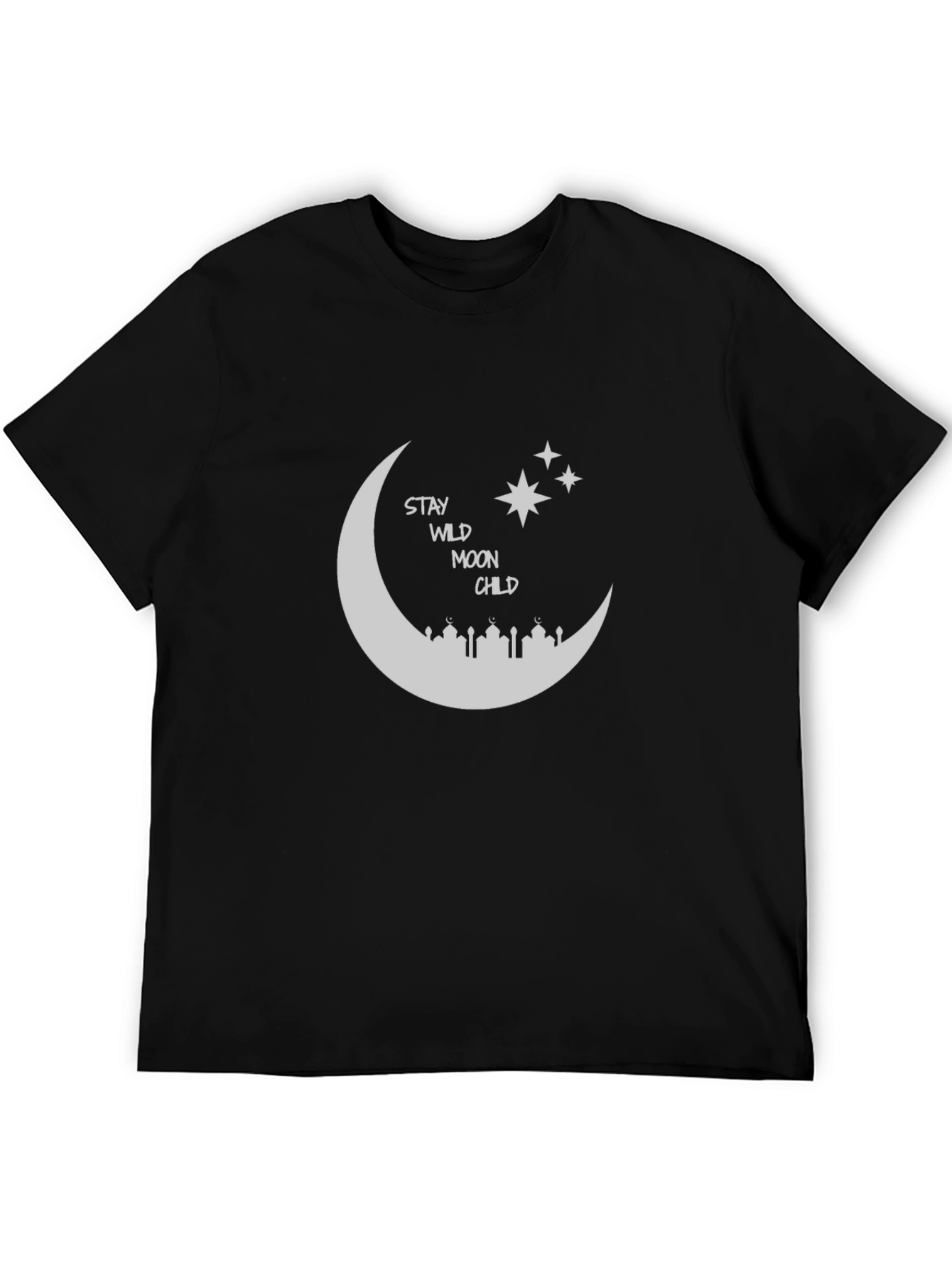 Stay Wild Moon Child Black T-Shirt