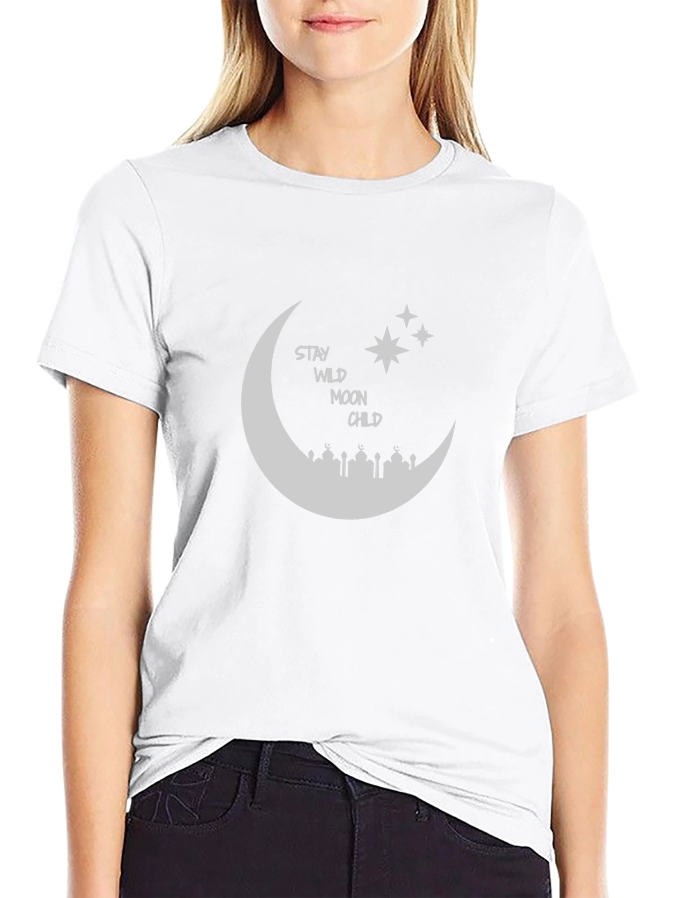 Stay Wild Moon Child Black T-Shirt