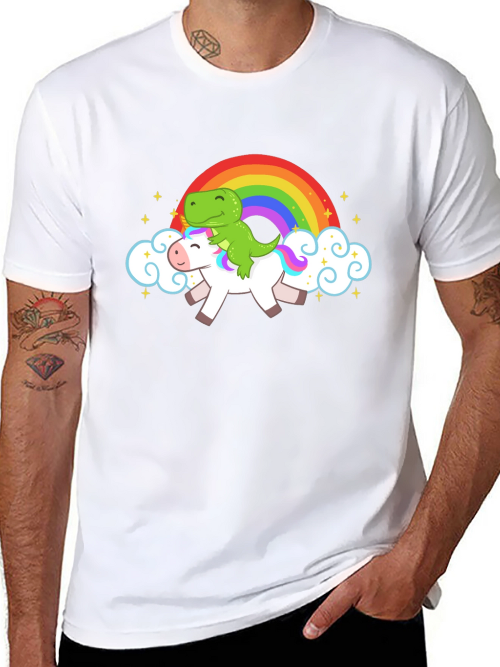 Dino Unicorn Rainbow T-Shirt