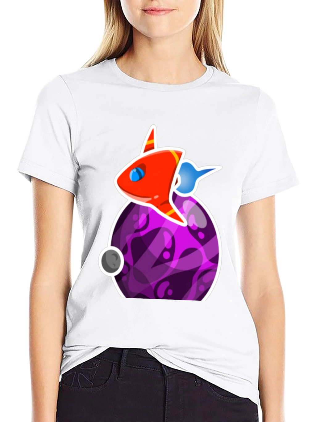 Space Rocket Graphic T-Shirt - Casual Cool