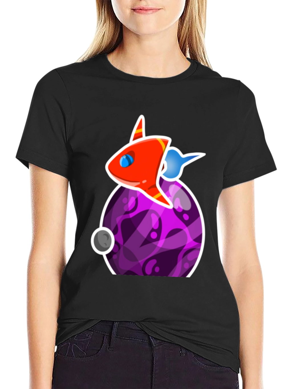Space Rocket Graphic T-Shirt - Casual Cool