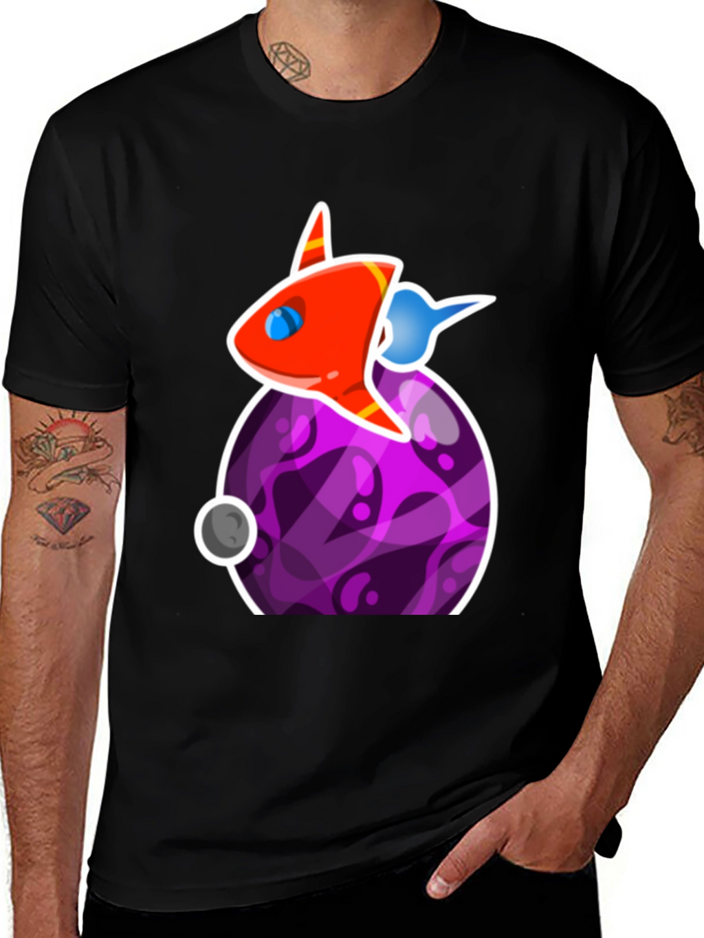 Space Rocket Graphic T-Shirt - Casual Cool
