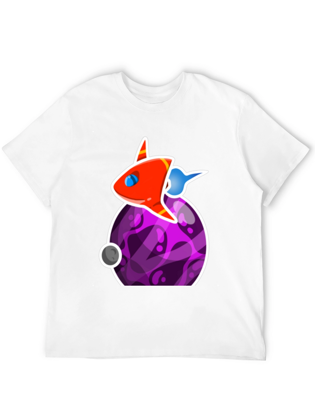 Space Rocket Graphic T-Shirt - Casual Cool