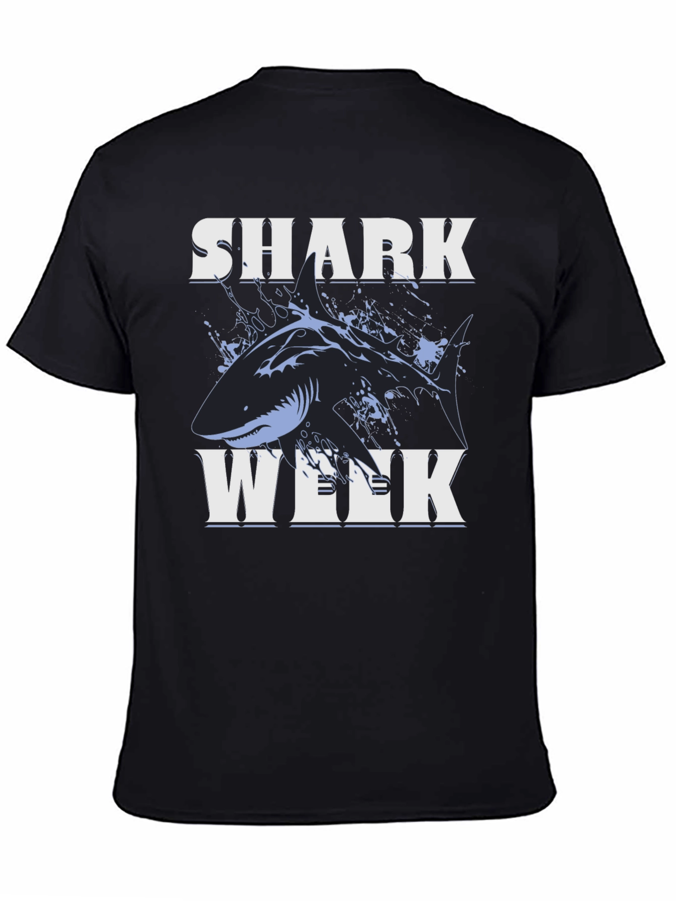 Shark Week Graphic Tee - Black Cotton