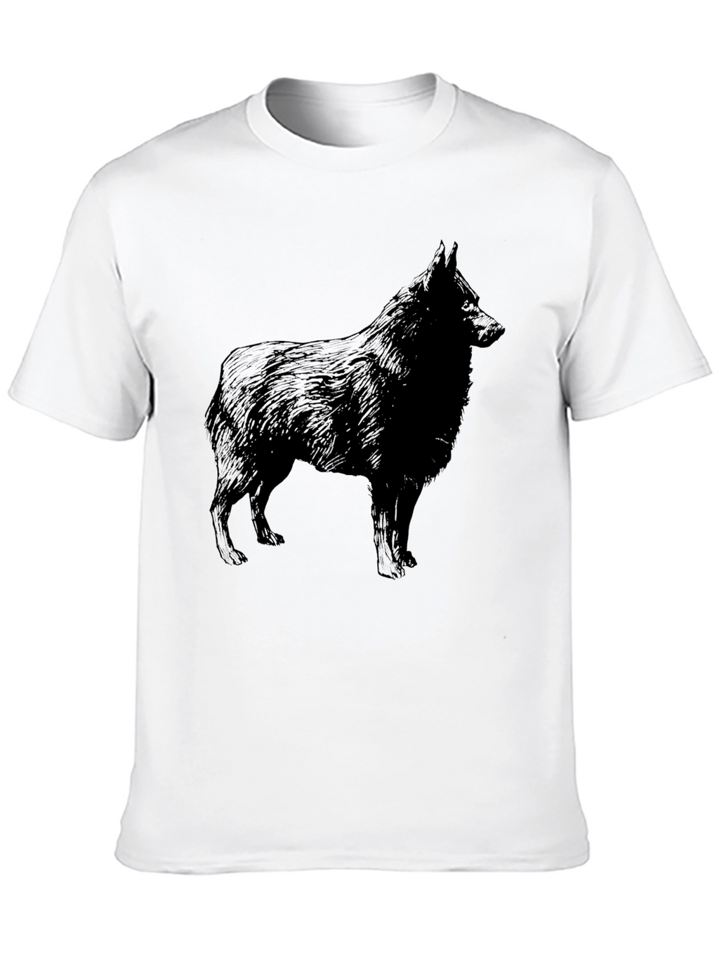 Dog Silhouette Black T-Shirt