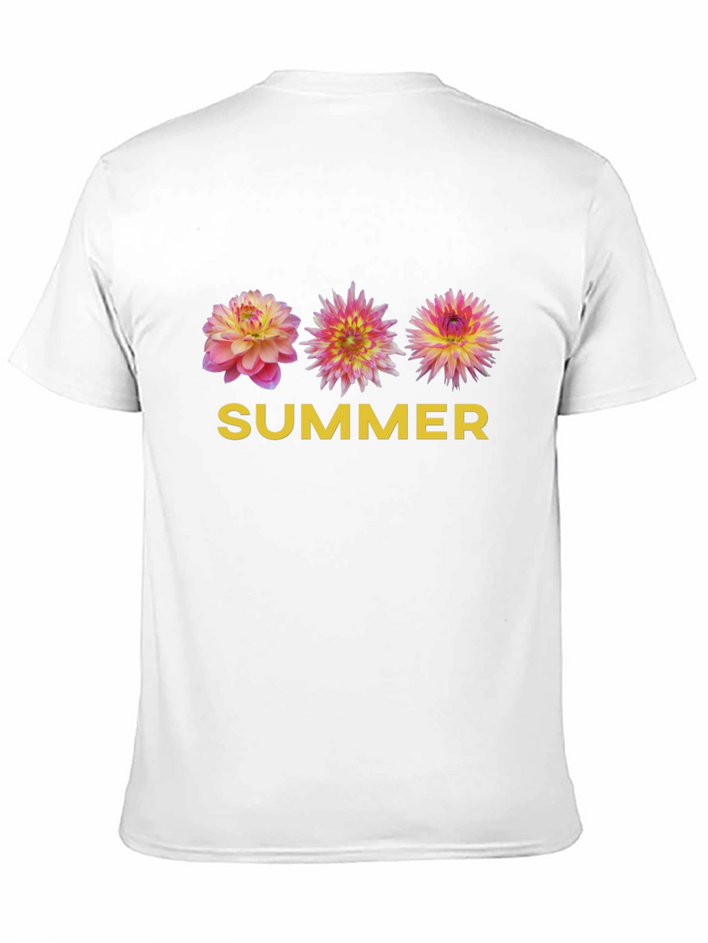 Summer Floral Graphic Tee - Soft Black T-Shirt