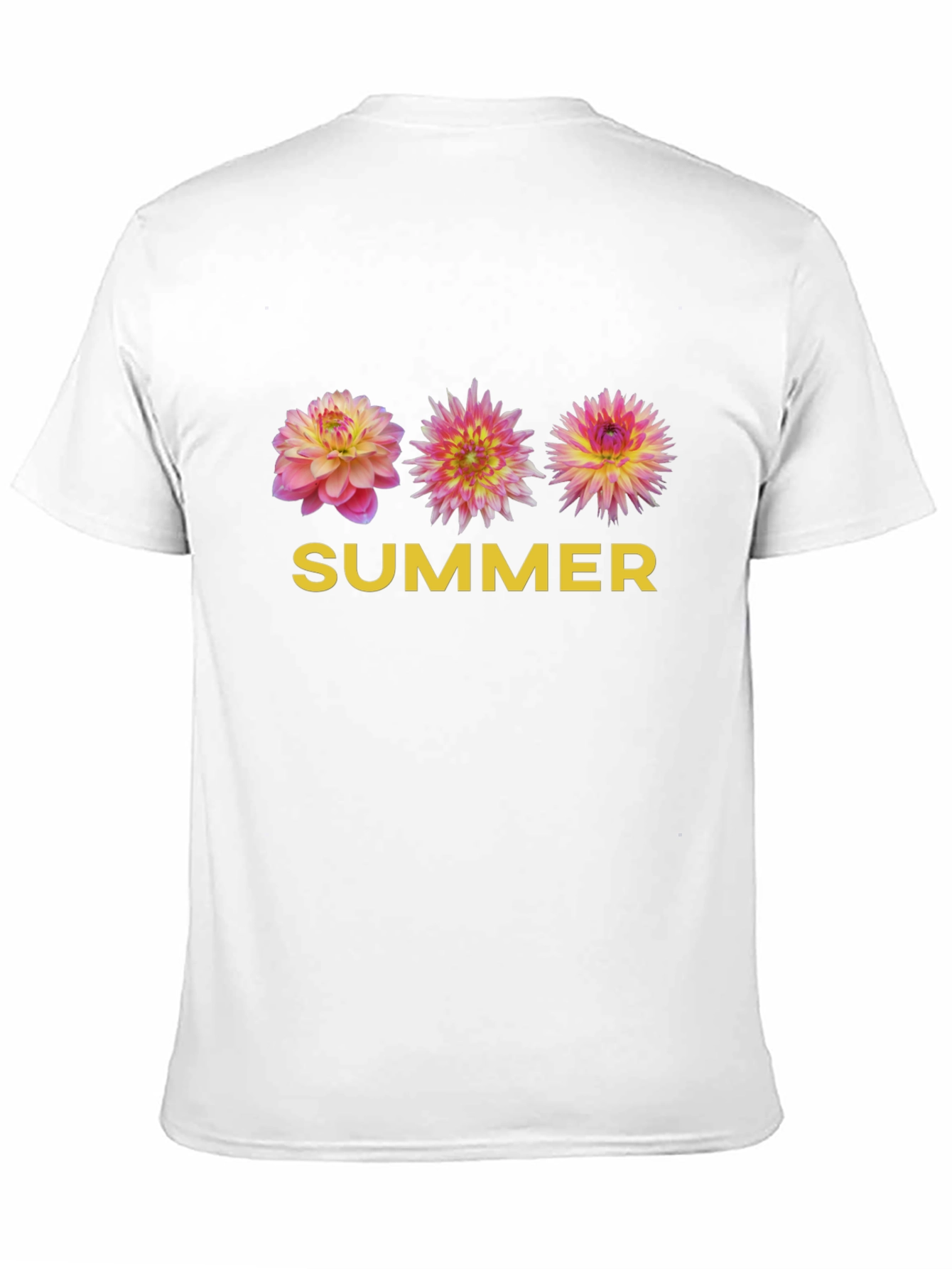 Summer Floral Graphic Tee - Soft Black T-Shirt