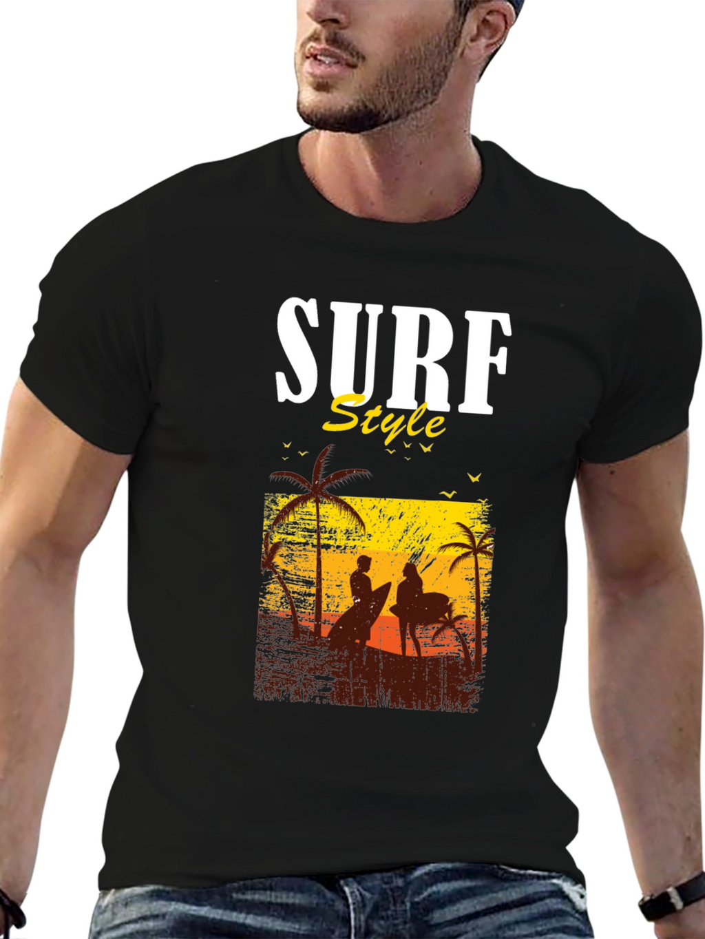 Surf Style Graphic Tee