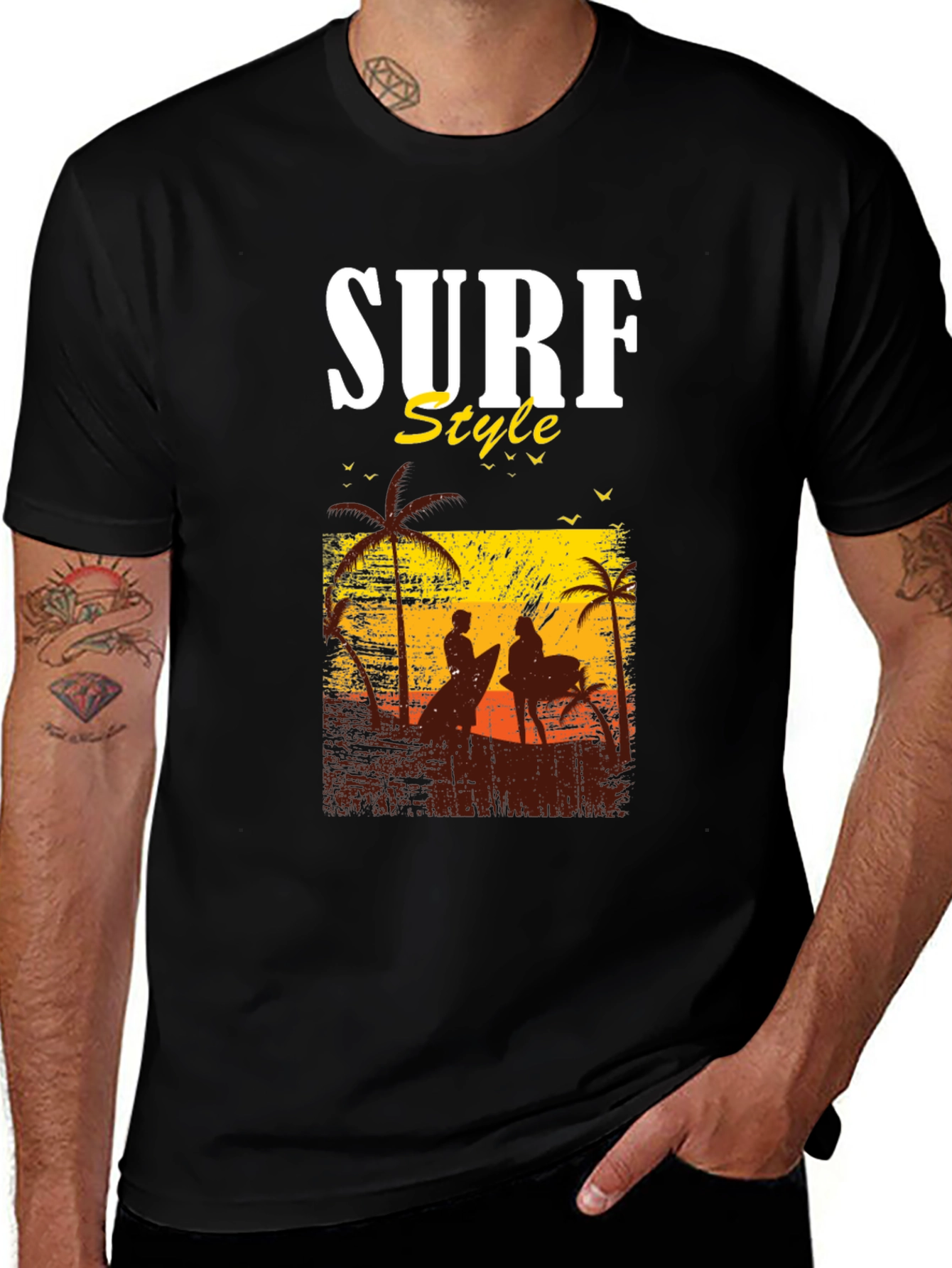 Surf Style Graphic Tee