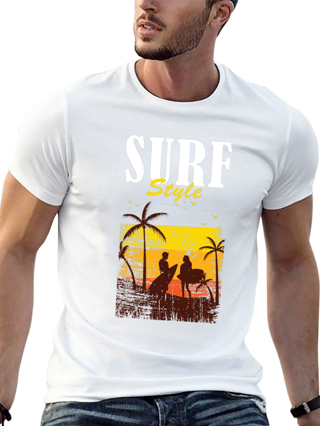Surf Style Graphic Tee